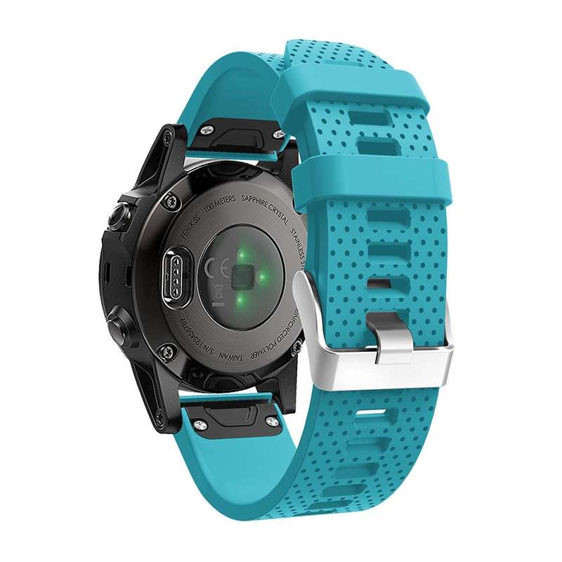 For Garmin Fenix 5S Silicone Watch Band(Sapphire)