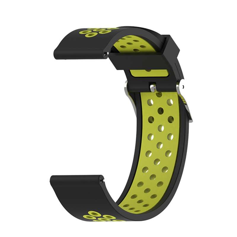 For Garmin Forerunner 245 Two-tone Strap(White + Red)