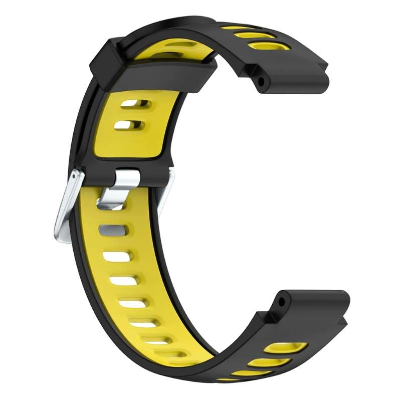 For Garmin Forerunner 735 XT Two-tone Silicone Watch Band(Duck + Blue)