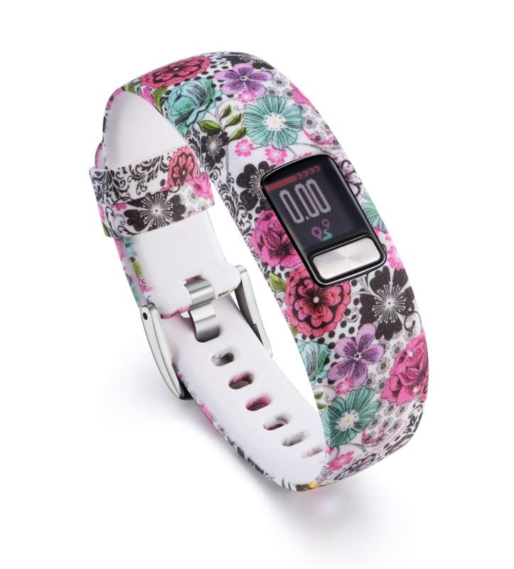 For Garmin Vivofit 4 Gloss & Color Integrated Silicone Watch Band(Facebook)