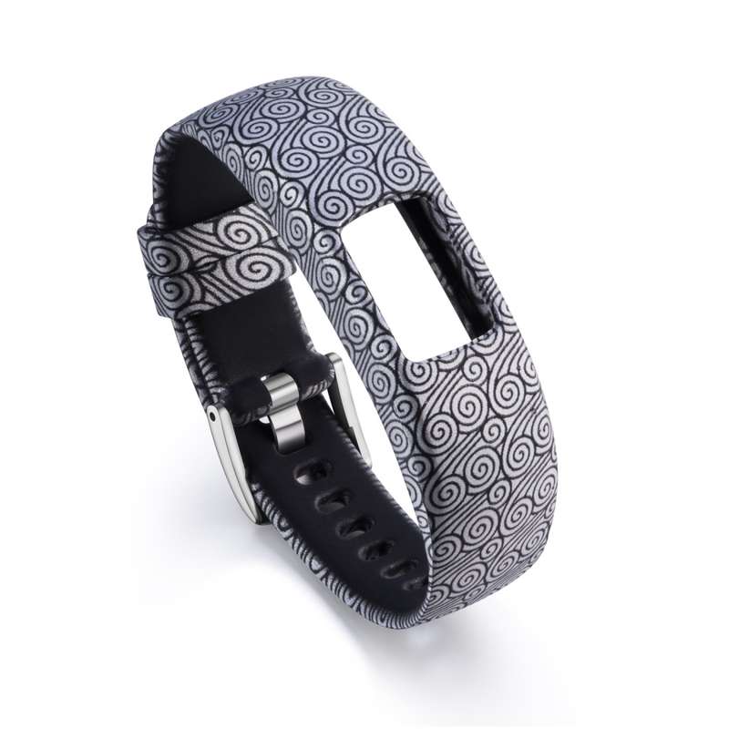 For Garmin Vivofit 4 Gloss & Color Integrated Silicone Watch Band(Facebook)