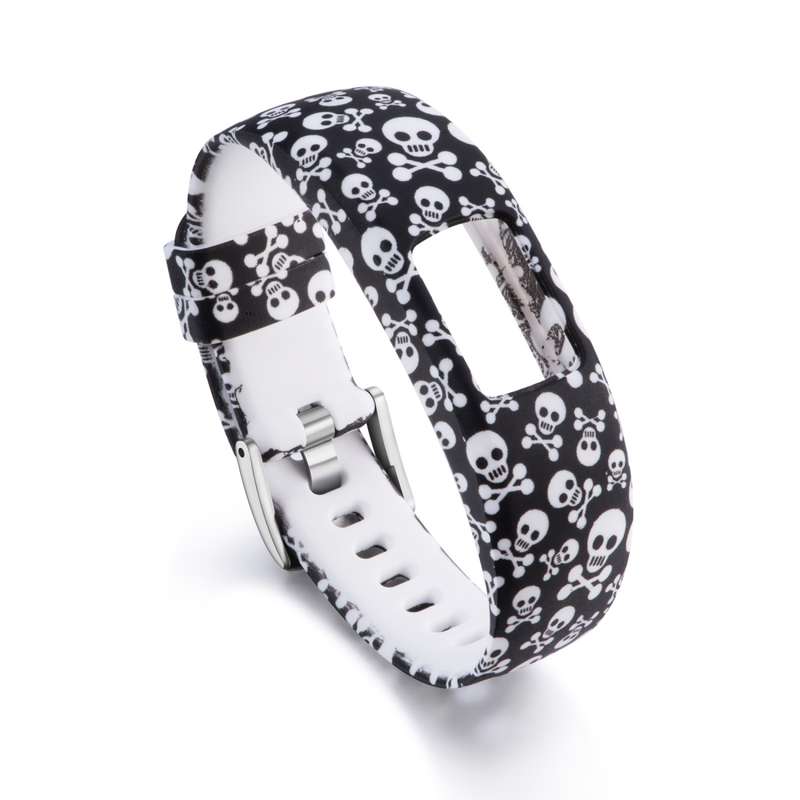 For Garmin Vivofit 4 Gloss & Color Integrated Silicone Watch Band(Facebook)