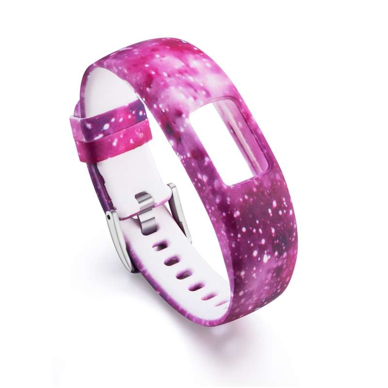 For Garmin Vivofit 4 Gloss & Color Integrated Silicone Watch Band(Facebook)