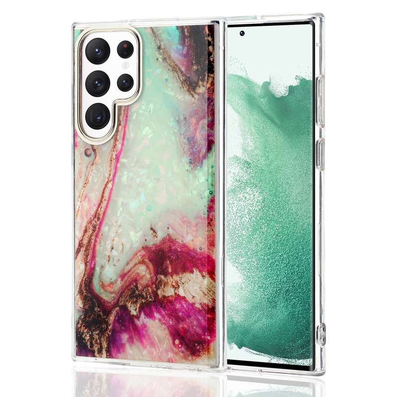 For Samsung Galaxy A73 5G Colorful Shell Texture TPU Phone Case(B7)