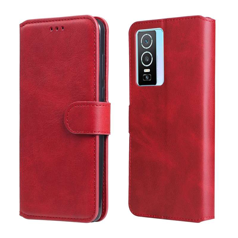 For vivo Y76s / Y76 5G Classic Calf Texture Flip Leather Case(Black)