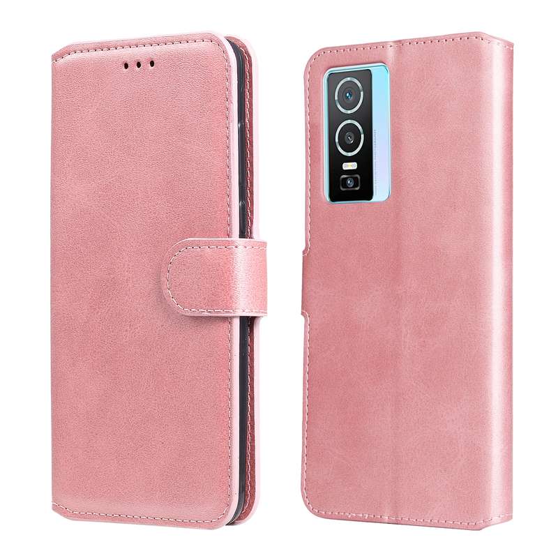 For vivo Y76s / Y76 5G Classic Calf Texture Flip Leather Case(Black)