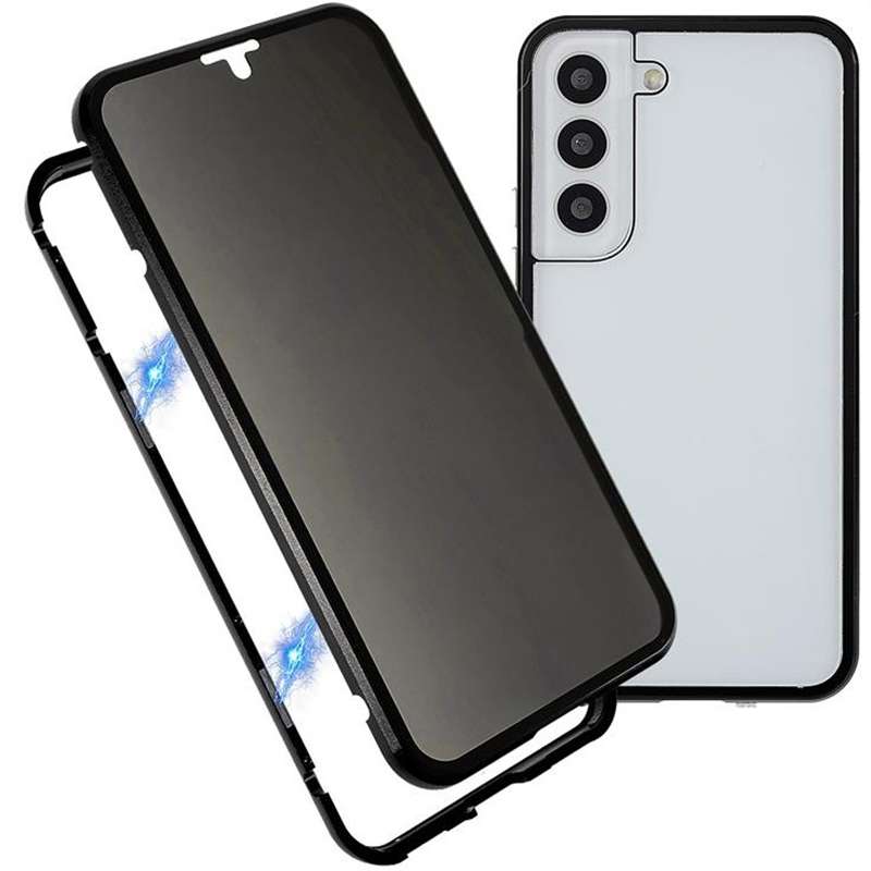 For Samsung Galaxy S21+ 5G Anti-peeping Magnetic Double-sided Tempered Glass Phone Case(Green)