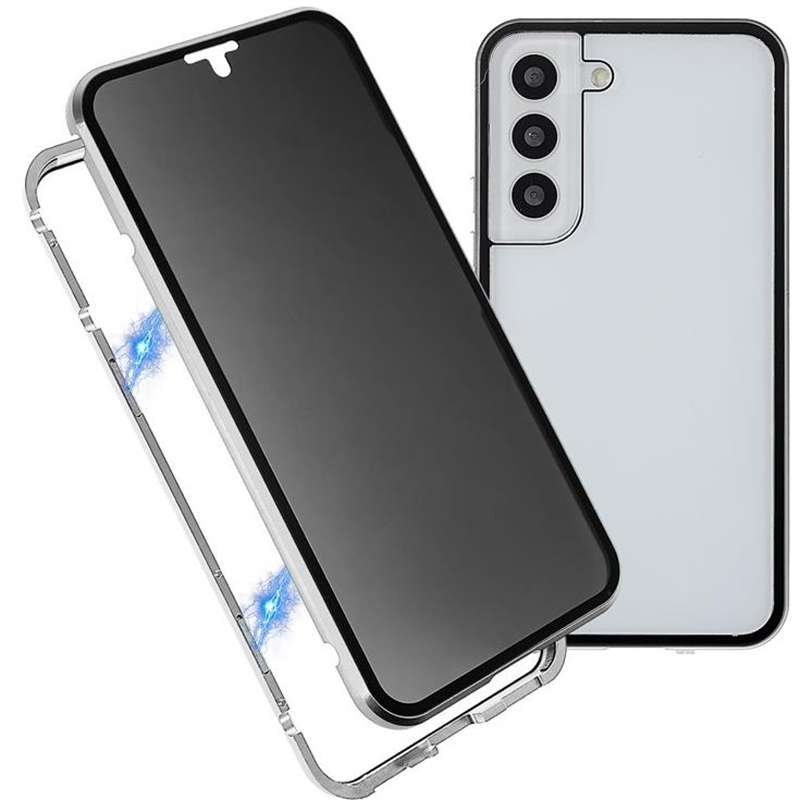 For Samsung Galaxy S21+ 5G Anti-peeping Magnetic Double-sided Tempered Glass Phone Case(Green)