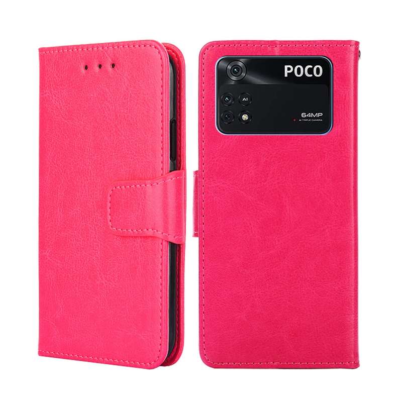 For Xiaomi Poco M4 Pro Crystal Texture Leather Phone Case(Brown)