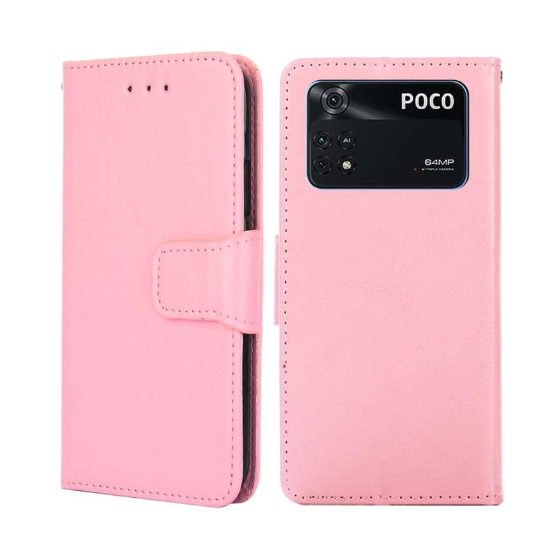 For Xiaomi Poco M4 Pro Crystal Texture Leather Phone Case(Brown)