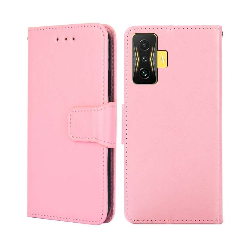 For Xiaomi Redmi K50 Gaming Crystal Texture Leather Phone Case(Brown)
