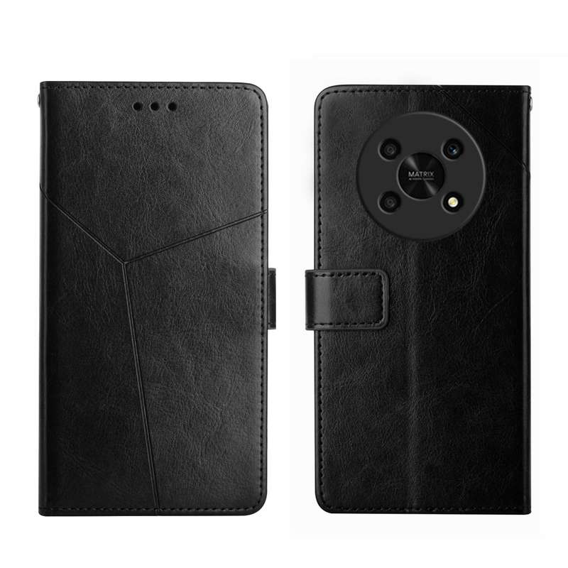 For Honor Magic4 Lite 5G Y Stitching Horizontal Flip Leather Phone Case(Rose Gold)