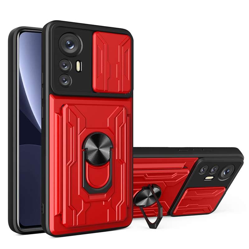 For Xiaomi Poco F4 GT / Redmi K50 Gaming Sliding Camera Cover Design TPU+PC Phone Case(Black)