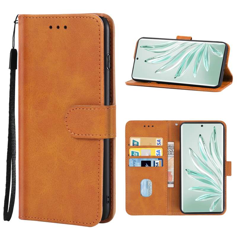 For Honor 70 Leather Phone Case(Brown)