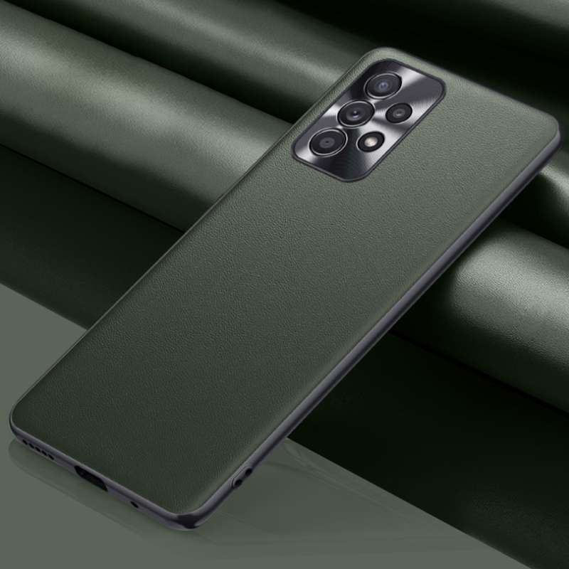 For Samsung Galaxy A23 5G / 4G Plain Skin Leather Phone Case(Black)
