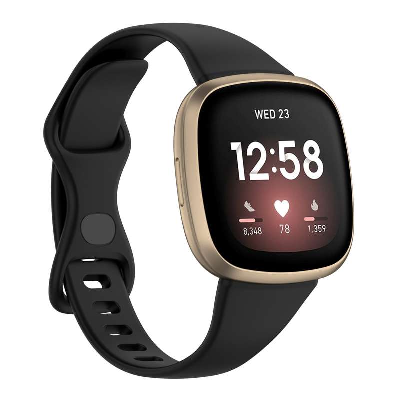 For Fitbit Versa 4 / Versa 3 / Sense Universal TPU Watch Band, Size:L(White)