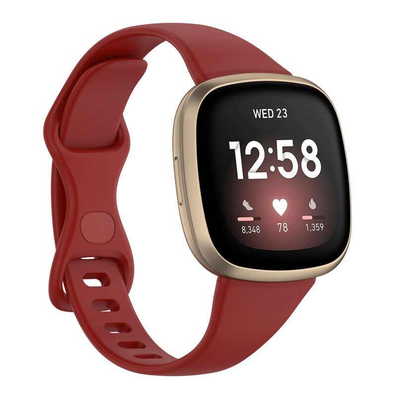 For Fitbit Versa 4 / Versa 3 / Sense Universal TPU Watch Band, Size:L(White)