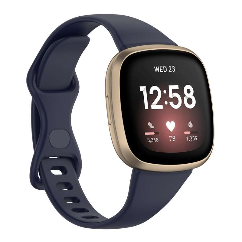 For Fitbit Versa 4 / Versa 3 / Sense Universal TPU Watch Band, Size:L(White)