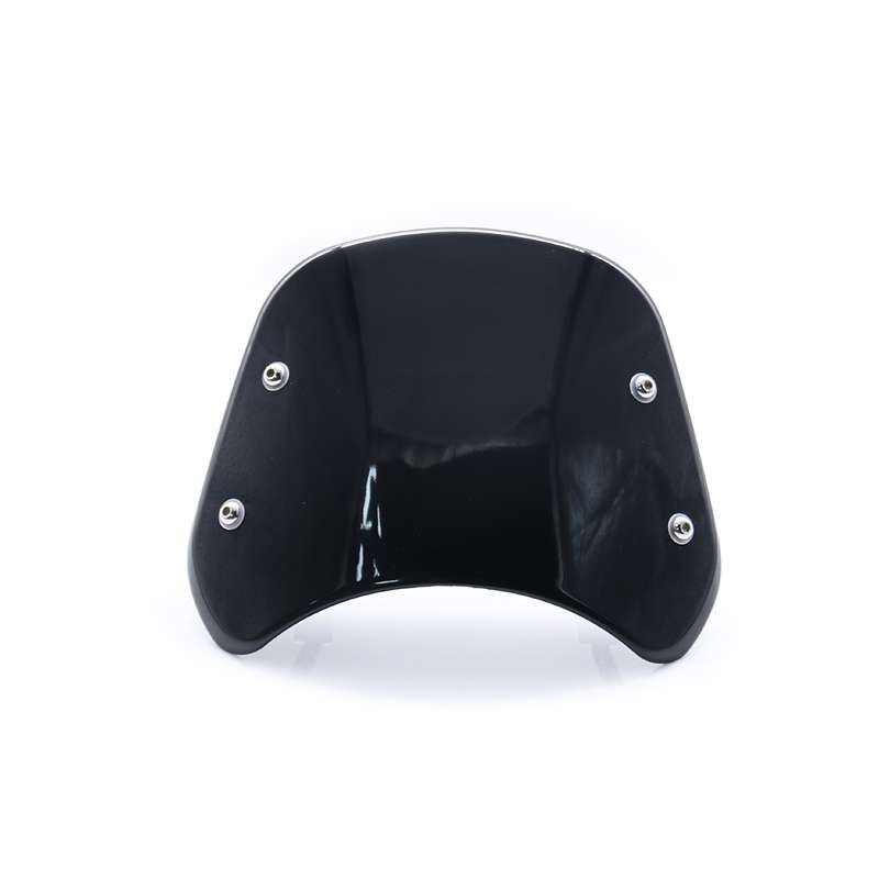 DF016-C Motorcycle Front Windshield for Benelli Leoncino Trail 500(Black)