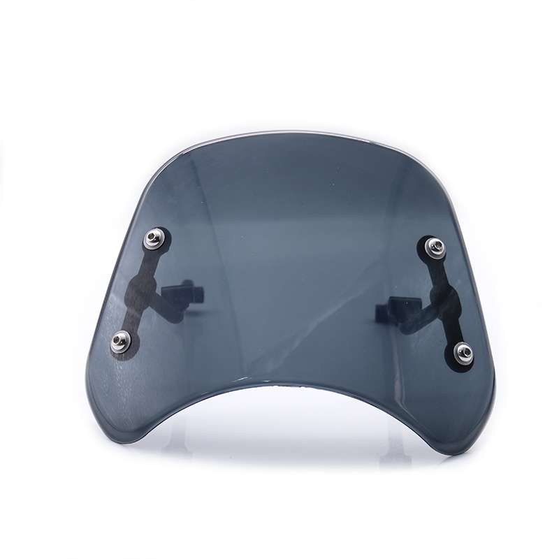 DF016-C Motorcycle Front Windshield for Benelli Leoncino Trail 500(Smoked)