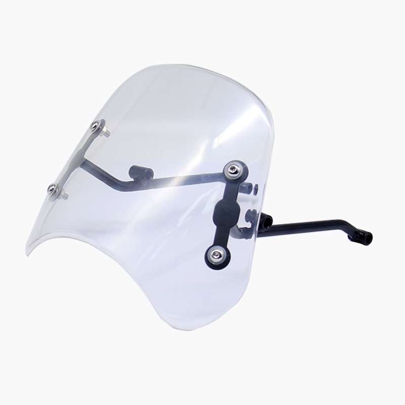 DF016-C Motorcycle Front Windshield for Benelli Leoncino Trail 500(Transparent)