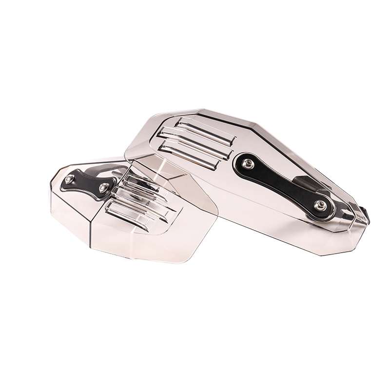 HP-HS002 1 Pair Motorcycle PC Front Windshield Handguard for Harley 883 / x48 / 1200(Grey)