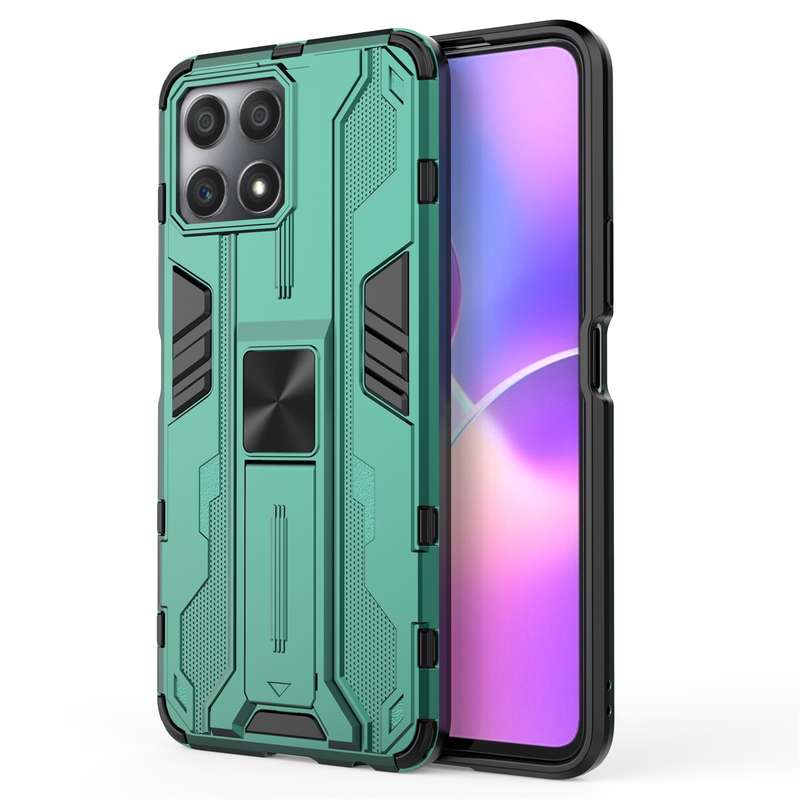 For Honor X30i / Play5T Pro / X8 4G CN Supersonic PC + TPU Holder Phone Case(Black)