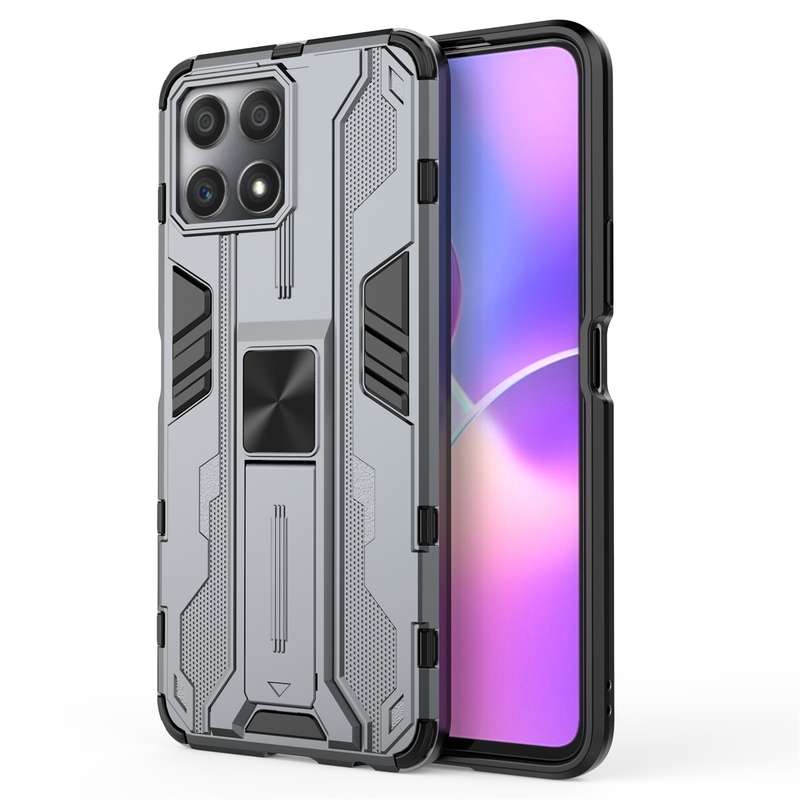 For Honor X30i / Play5T Pro / X8 4G CN Supersonic PC + TPU Holder Phone Case(Black)