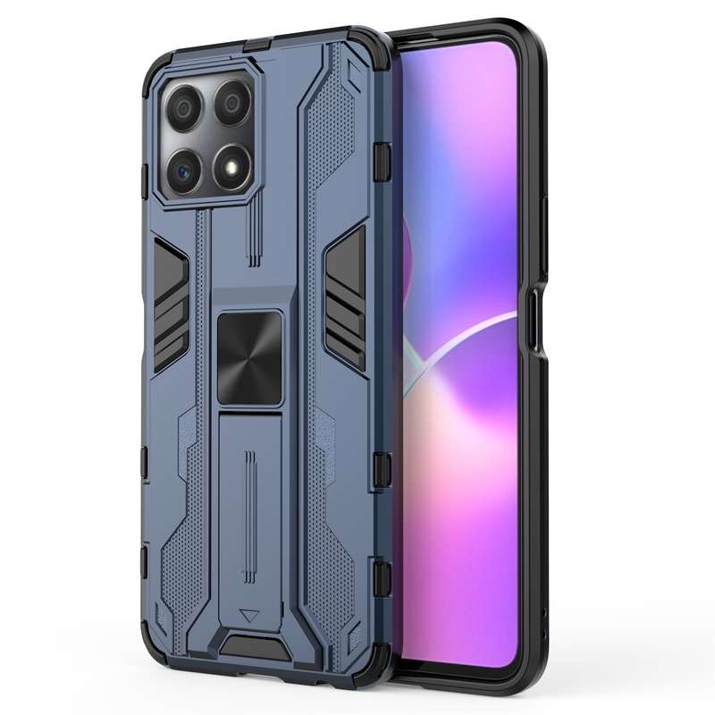 For Honor X30i / Play5T Pro / X8 4G CN Supersonic PC + TPU Holder Phone Case(Black)