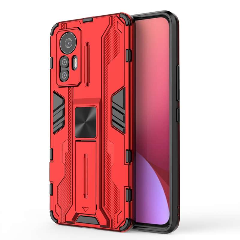 For Samsung Galaxy A23 Punk Armor 2 in 1 PC + TPU Shockproof Phone Case with Invisible Holder(Red)