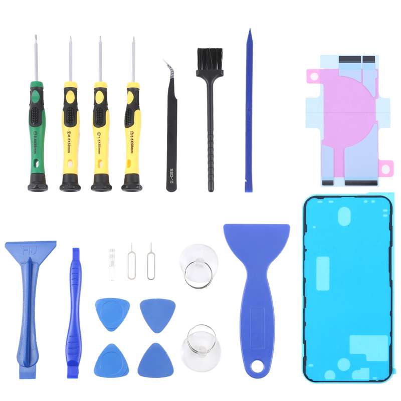 JIAFA JF-8182 21 in 1 Battery Adhesive + LCD Frame Waterproof Adhesive + Repair Tool Set For iPhone