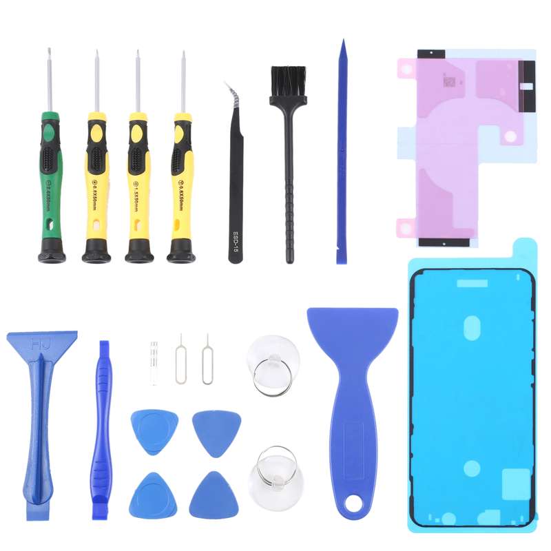JIAFA JF-8182 21 in 1 Battery Adhesive + LCD Frame Waterproof Adhesive + Repair Tool Set For iPhone
