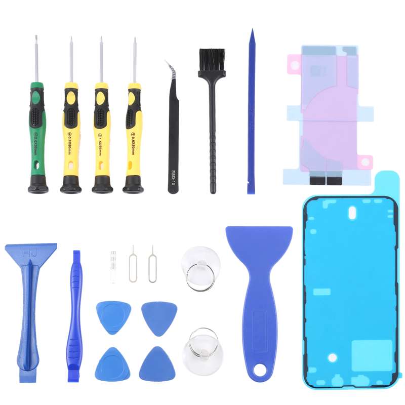 JIAFA JF-8182 21 in 1 Battery Adhesive + LCD Frame Waterproof Adhesive + Repair Tool Set For iPhone