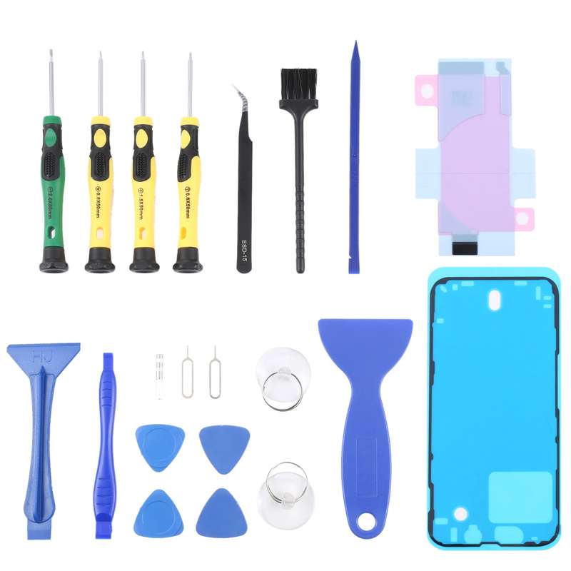 JIAFA JF-8182 21 in 1 Battery Adhesive + LCD Frame Waterproof Adhesive + Repair Tool Set For iPhone