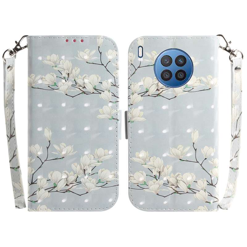 For Huawei nova 8i / Honor 50 3D Colored Horizontal Flip Leather Phone Case(Heart Panda)