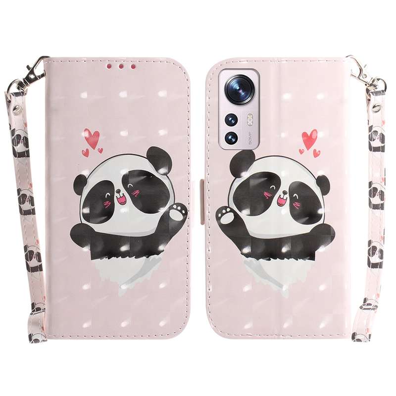 For Xiaomi 12 / 12X 3D Colored Horizontal Flip Leather Phone Case(Magnolia)