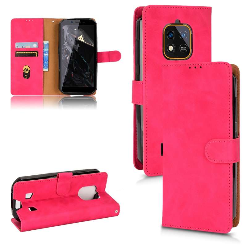 For Oukitel WP18 Skin Feel Magnetic Flip Leather Phone Case(Black)