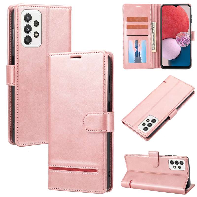 For Samsung Galaxy A32 4G Classic Wallet Flip Leather Phone Case(Pink)