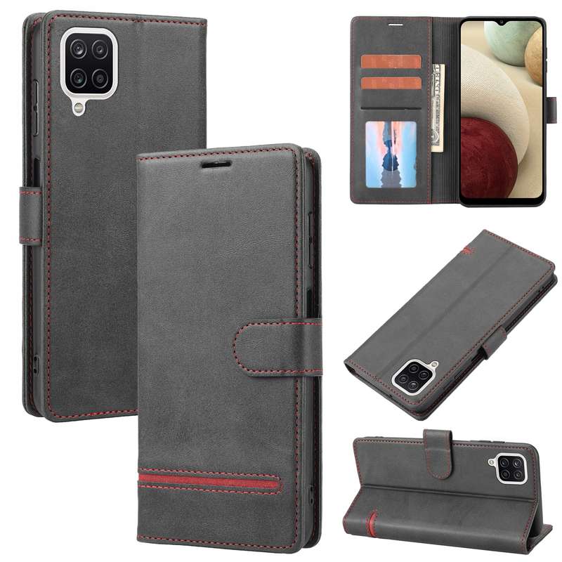 For Samsung Galaxy A12 5G / 4G Classic Wallet Flip Leather Phone Case(Brown)