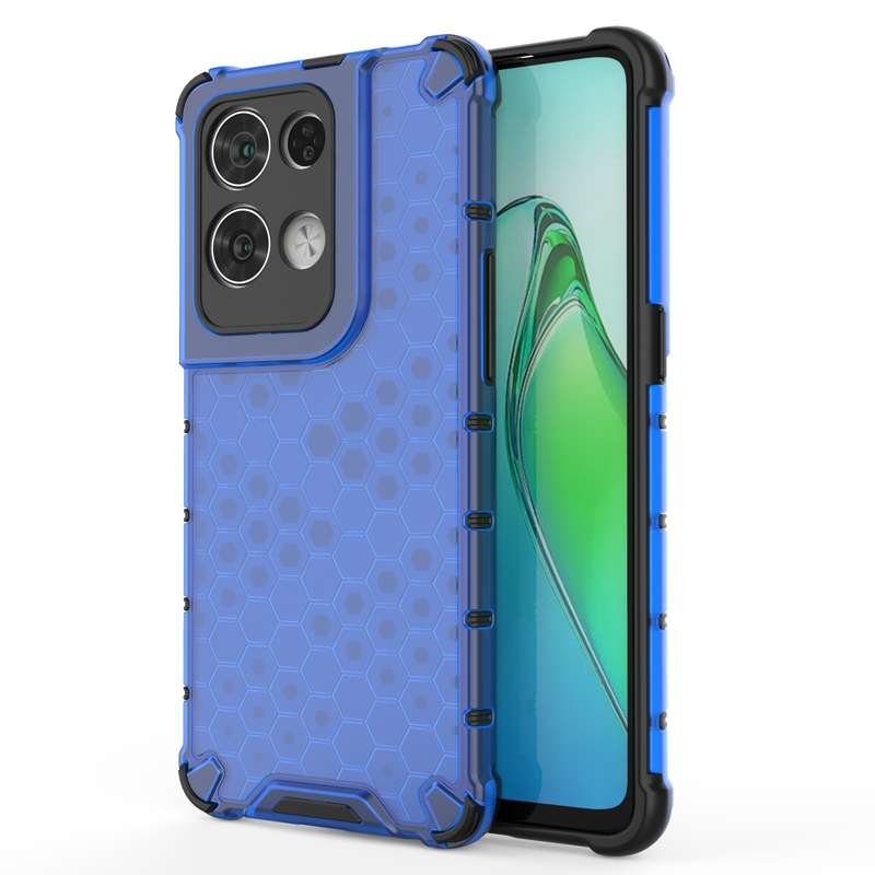 For OPPO Reno8 Pro+ Shockproof Honeycomb PC + TPU Phone Case(Green)
