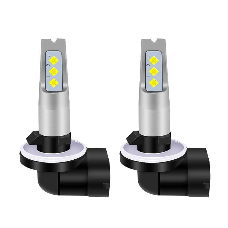 1 Pair 881 DC 12V-24V 12W 1800LM Car LED Fog Light(Yellow Light)