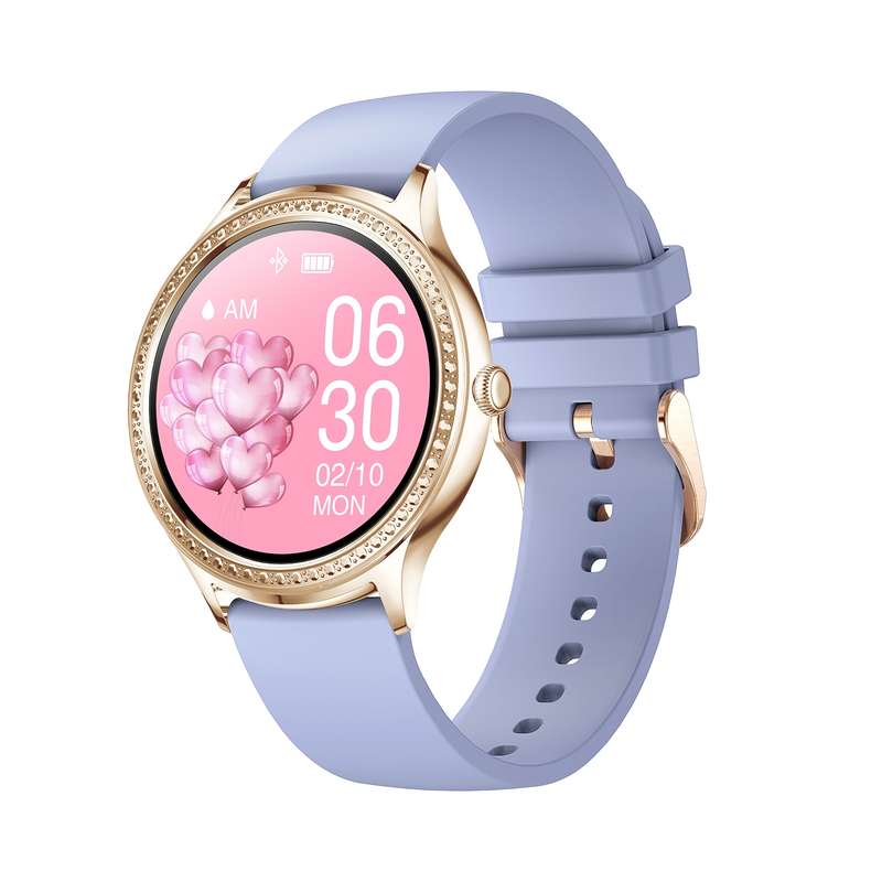 AK35 1.32 inch IPS Color Screen Smart Watch, Support Sleep Monitoring/Blood Oxygen Monitoring(Gold S