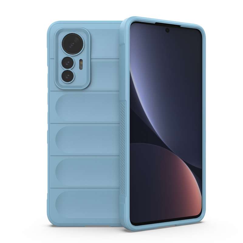 For Xiaomi 12 Lite Magic Shield TPU + Flannel Phone Case(Black)