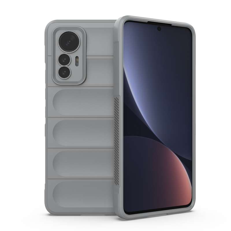 For Xiaomi 12 Lite Magic Shield TPU + Flannel Phone Case(Black)