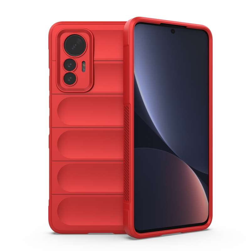 For Xiaomi 12 Lite Magic Shield TPU + Flannel Phone Case(Black)