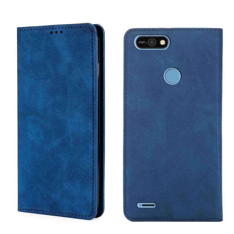 For Tecno Pop 2/Pop 2F/Pop 2 Pro/Pop 2 Power/Itel P13 Skin Feel Magnetic Horizontal Flip Leather Pho