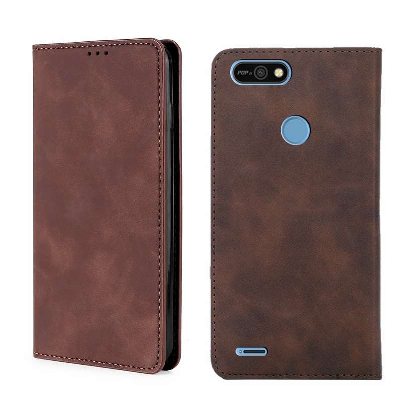 For Tecno Pop 2/Pop 2F/Pop 2 Pro/Pop 2 Power/Itel P13 Skin Feel Magnetic Horizontal Flip Leather Pho