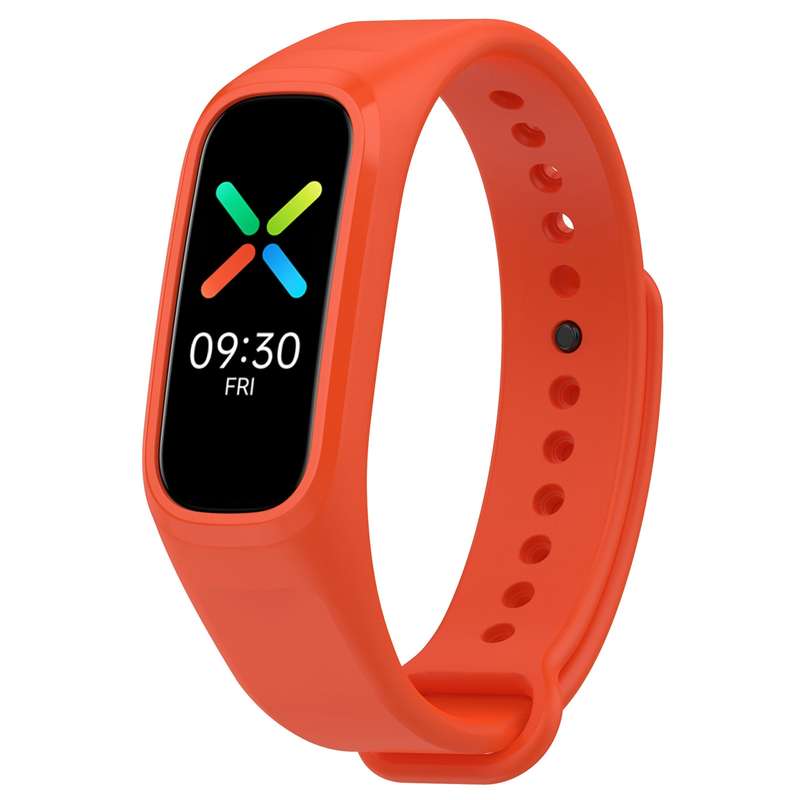 For OPPO Band Vitality Edition Waterproof Sweatproof Solid Color Watch Band(Blue)