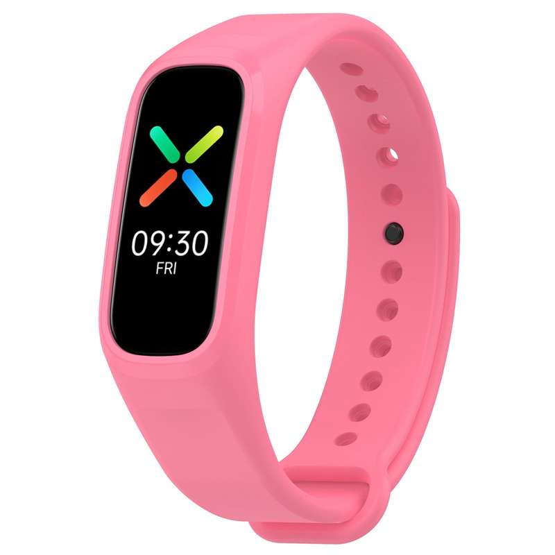 For OPPO Band Vitality Edition Waterproof Sweatproof Solid Color Watch Band(Blue)