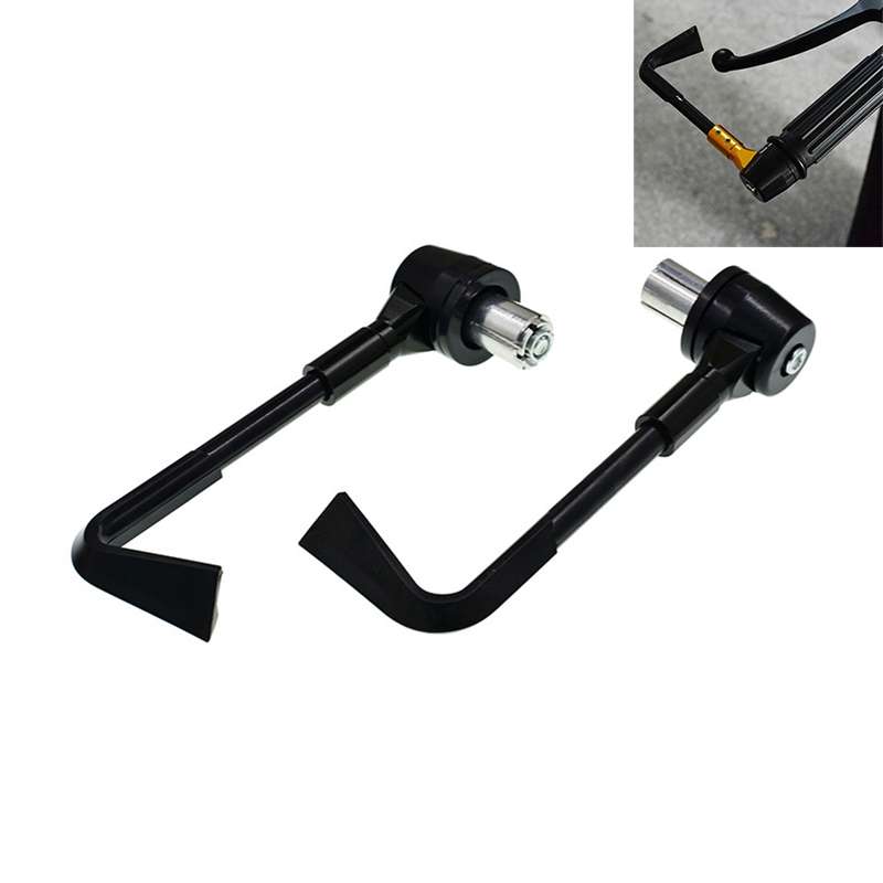 2 PCS Universal 22mm Shockproof Protection Rod CNC Horn Shape Handbrake Motorcycle Modification Acce